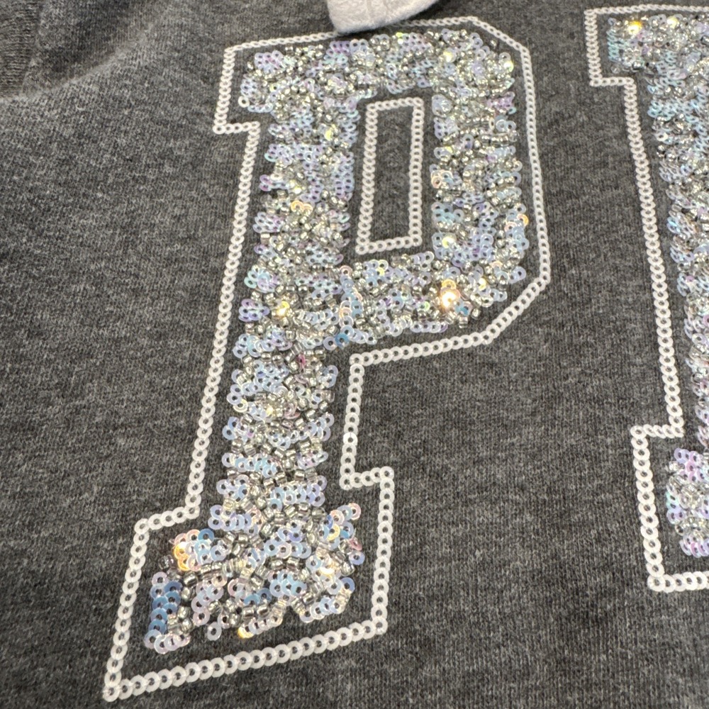 VICTORIA SECRET PINK SEQUENCE EMBROIDERED‎ Sweater Hoodie XS Limited Edition #80 - Picture 4 of 16